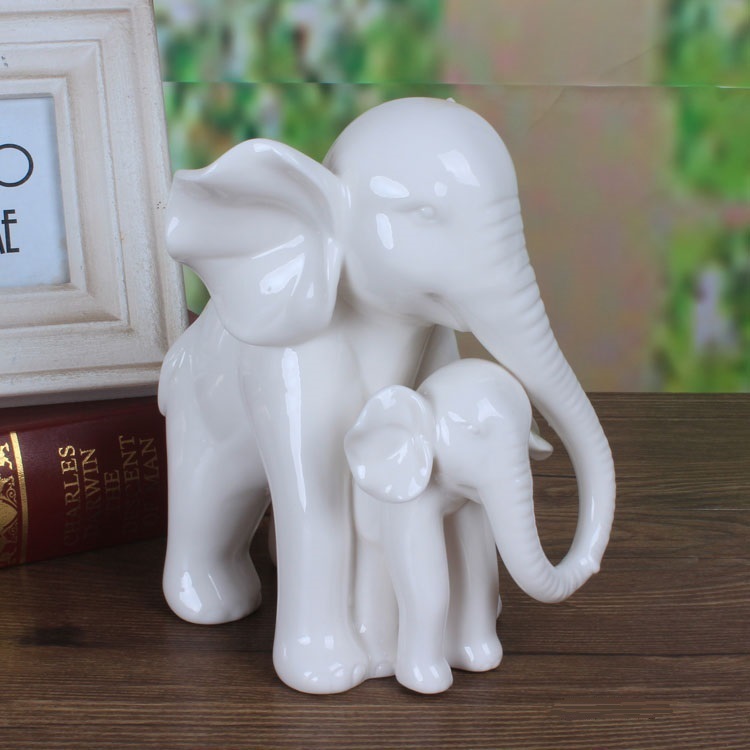 Art And Craft For Mother'S Day - Tocando porcelana de Jade blanco elefante