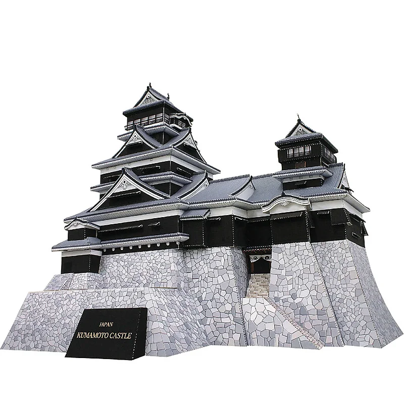 Art Craft Building - Japón Kumamoto Castillo Mini 3D modelo