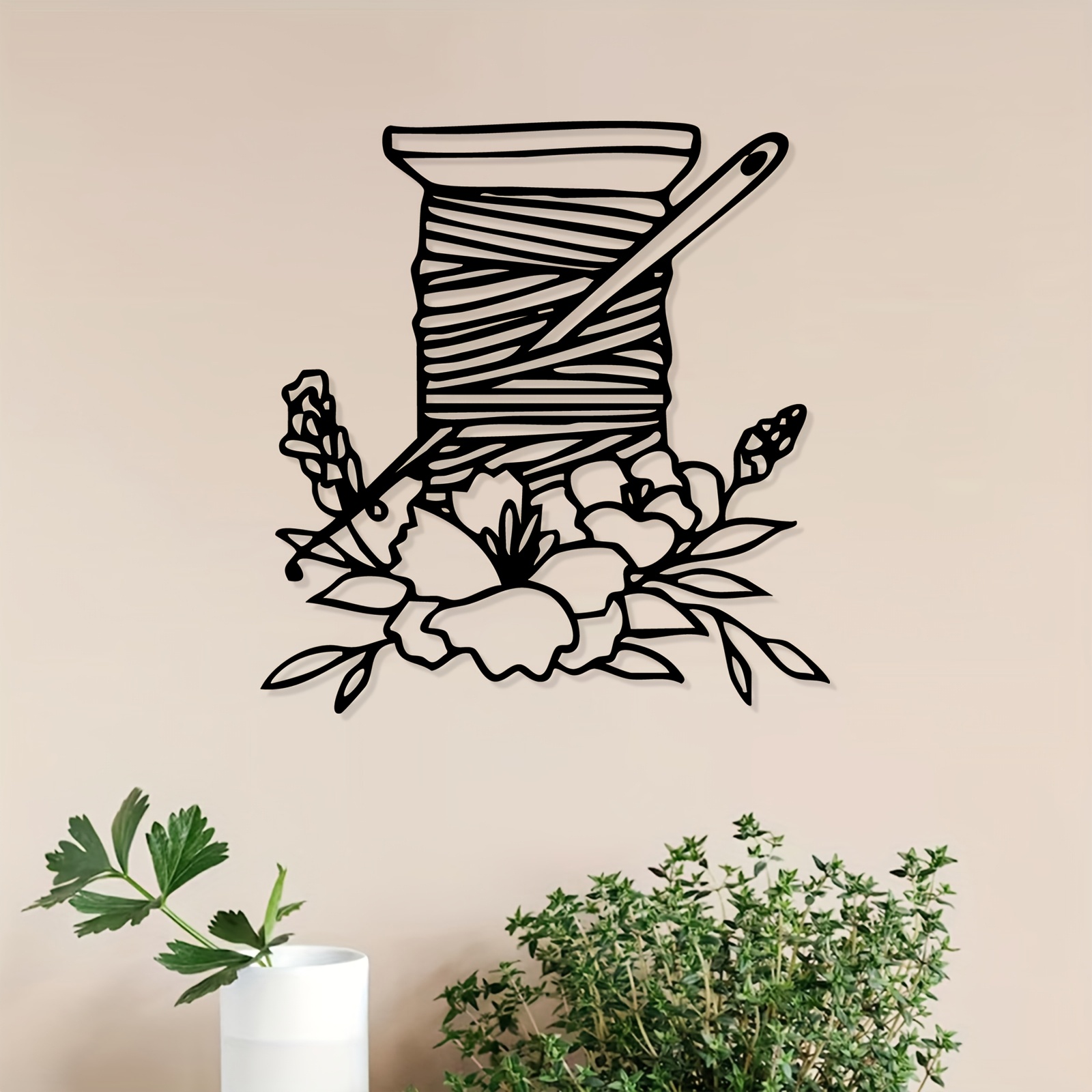 Art And Craft For Mother'S Day - Escultura de metal floral con bobina