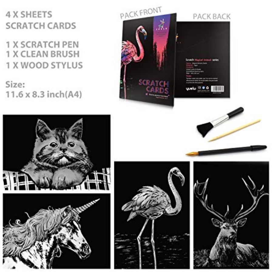 Papel para Rascar con Diseño d - Art Craft Rainbow reseña y precio