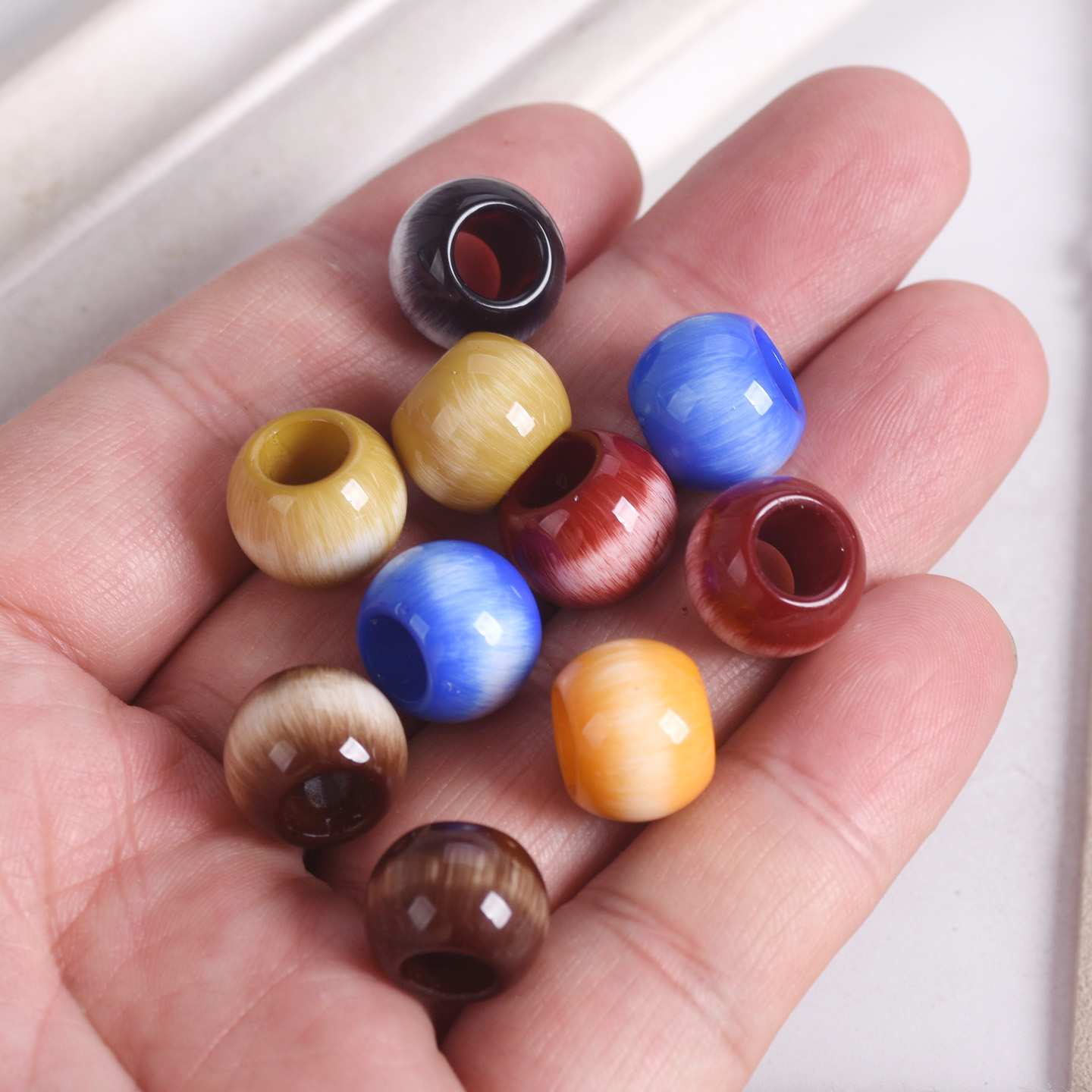 10 piezas de cuentas sueltas d - Art Craft Eyes reseña y precio
