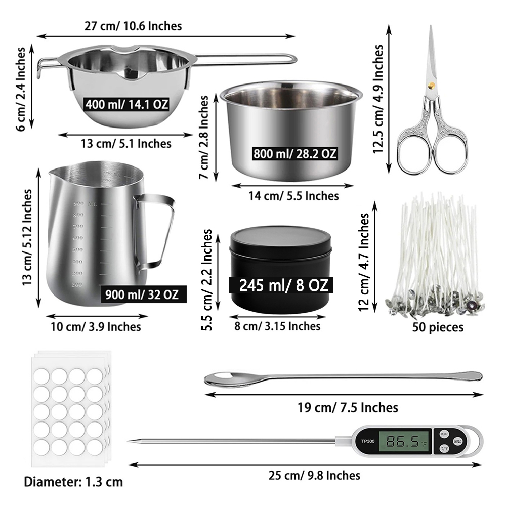 Glintmos Kit de fabricación de - Candle Making Wax reseña y precio
