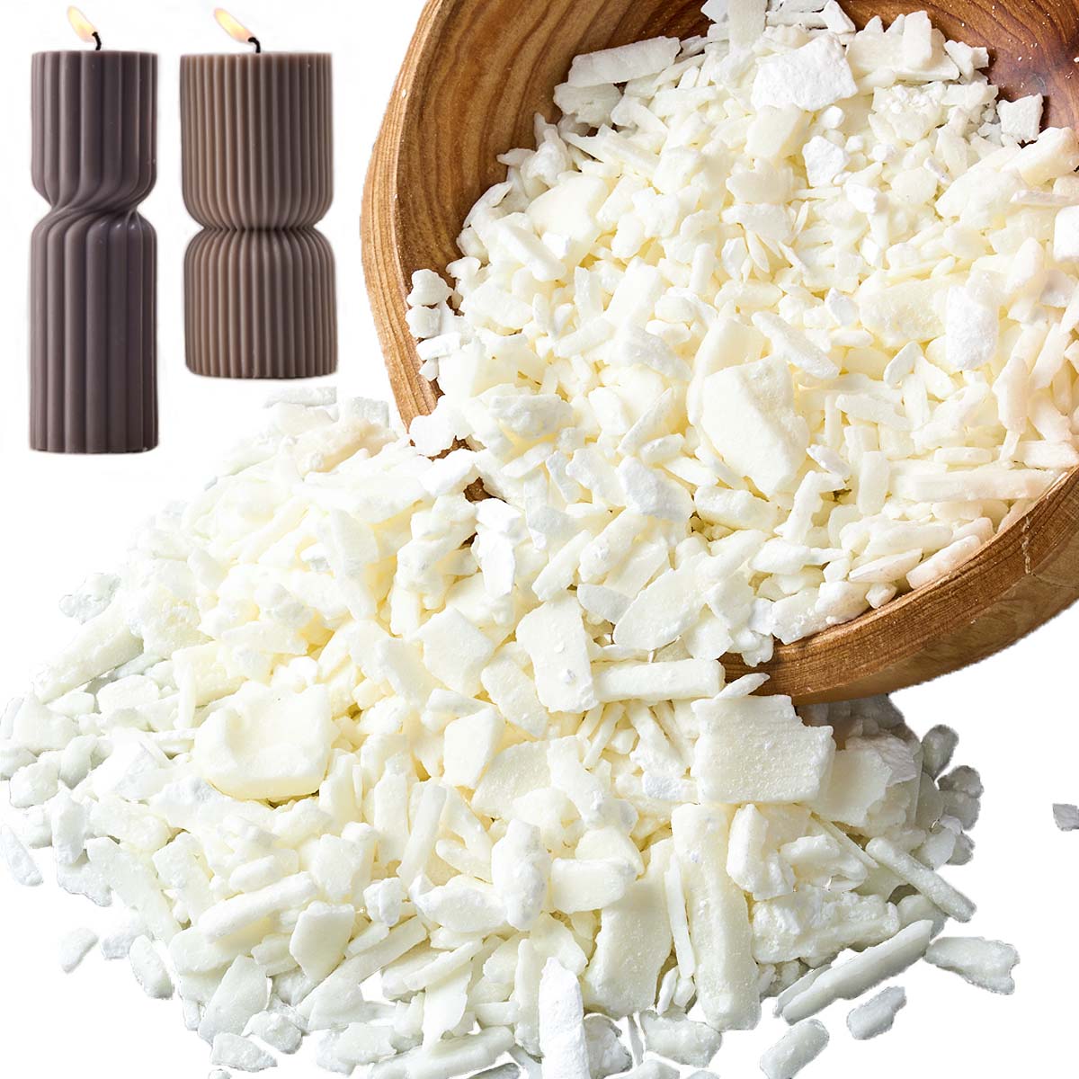 Cera de soja blanca pura de 1  - Candle Making Wax reseña y precio
