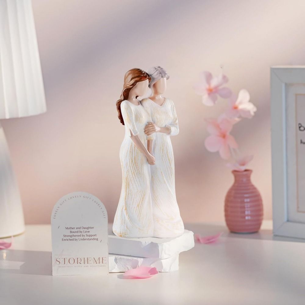 Estatua de Madre e Hija Pintad - Art And Craft For Mother'S Day reseña y precio
