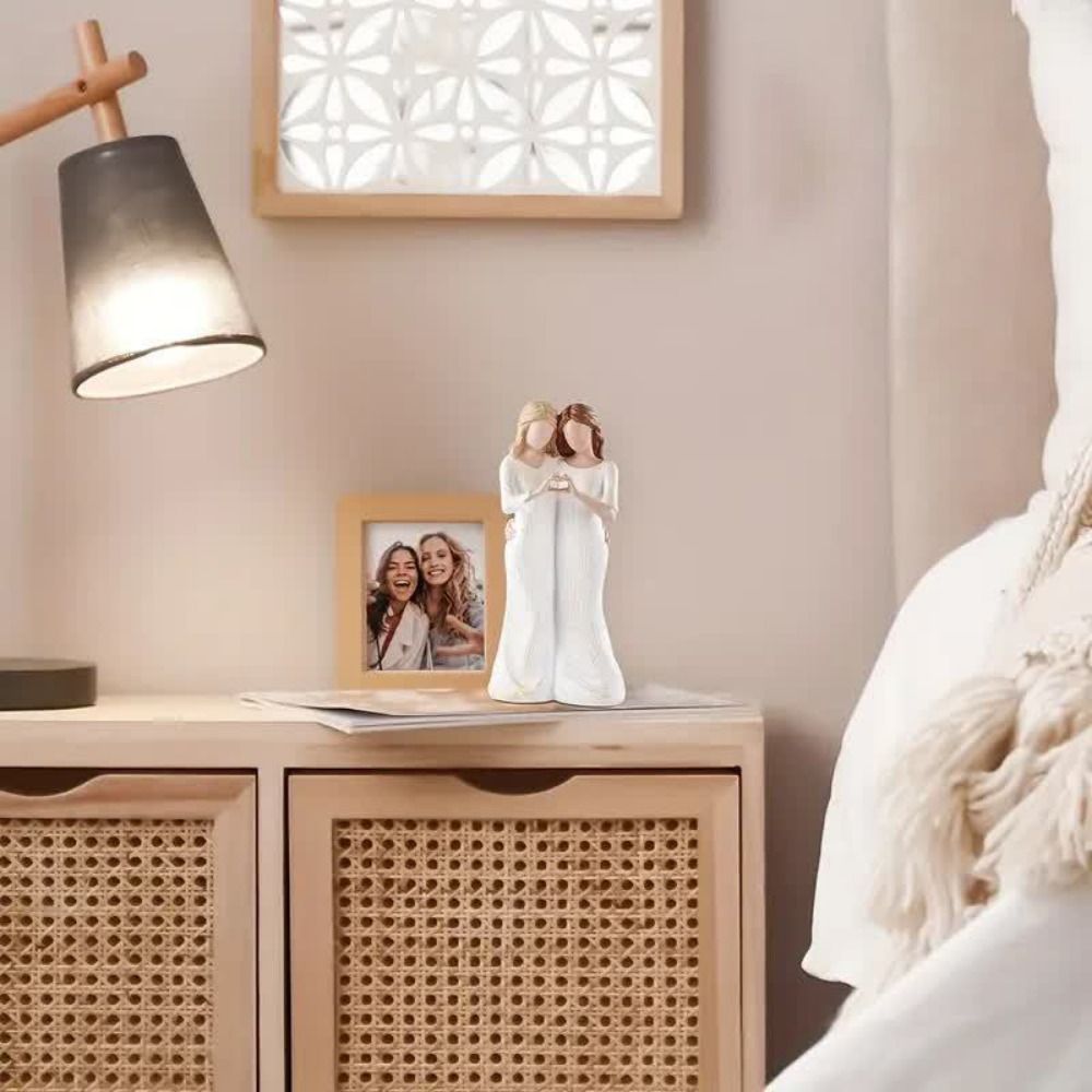 Estatua pintada a mano de madr - Art And Craft For Mother'S Day reseña y precio