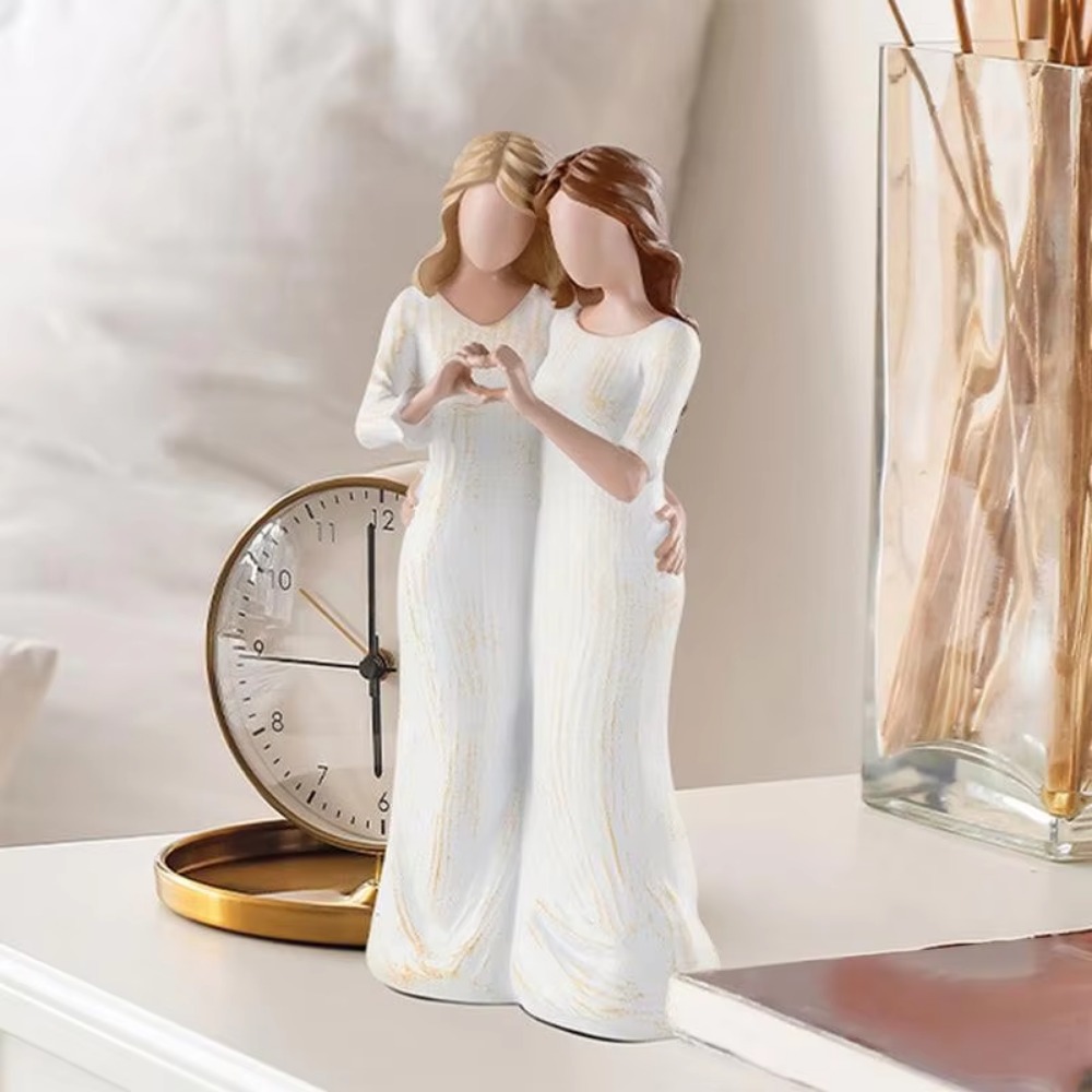 Estatua pintada a mano de madr - Art And Craft For Mother'S Day reseña y precio