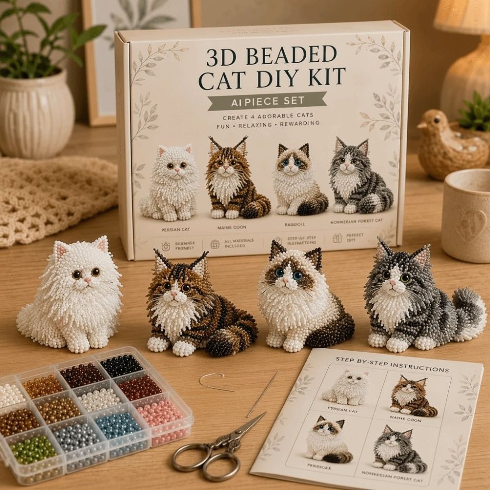 Kit de Cuentas Pequeñas 3D par - Art Craft Animals reseña y precio