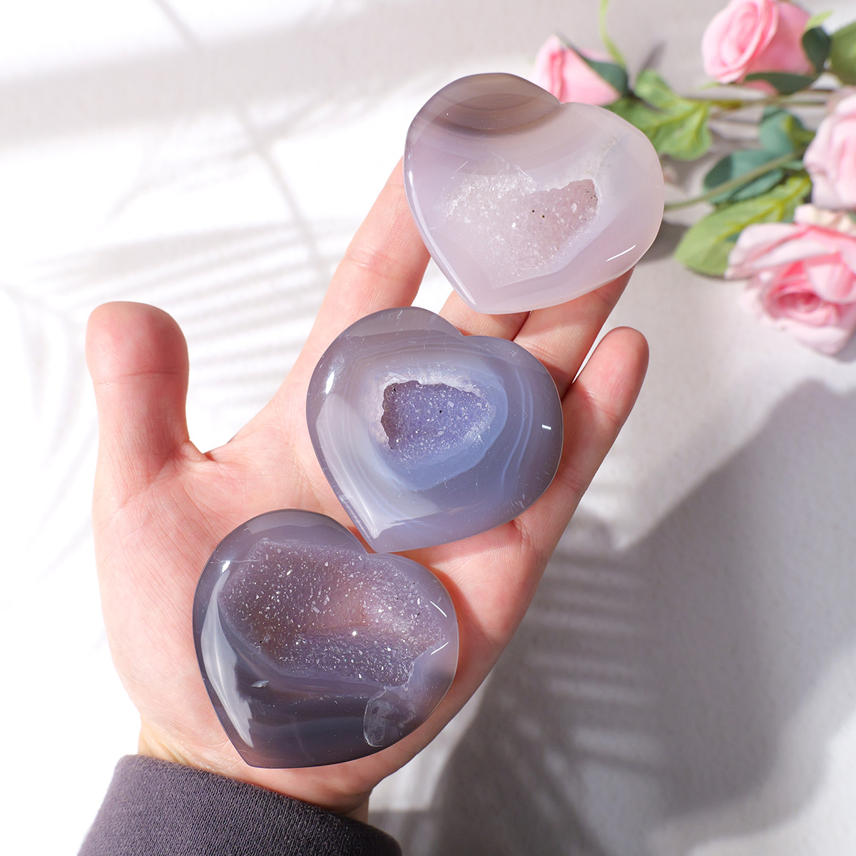 Ágata Natural con forma de cor - Art And Craft For Mother'S Day reseña y precio