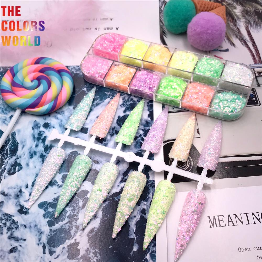 TCT-606 de uñas brillantes de  - Art Craft Rainbow reseña y precio